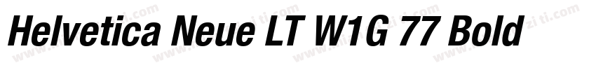 Helvetica Neue LT W1G 77 Bold conde字体转换